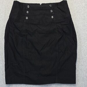 BCX black knee length skirt size 9